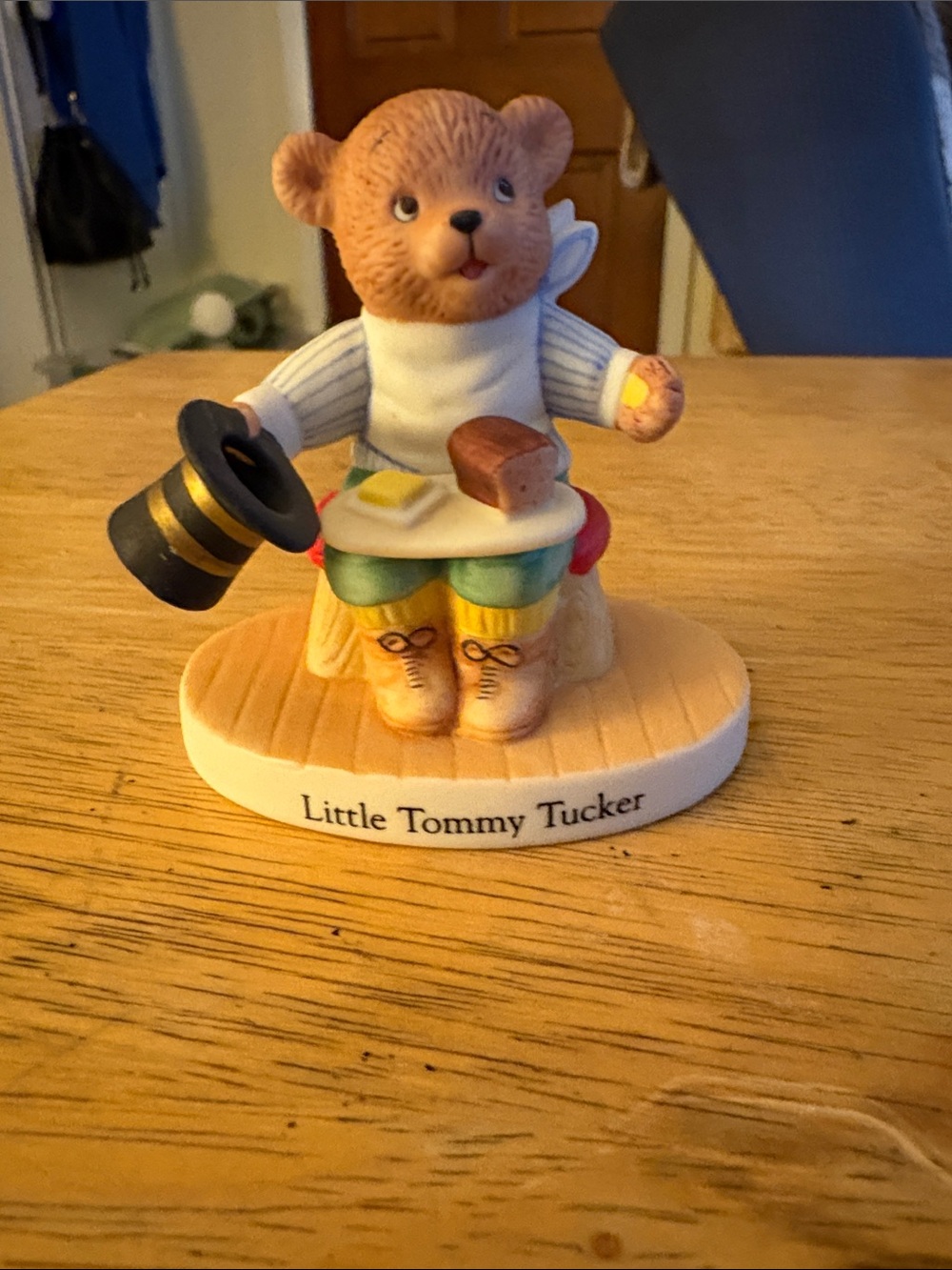 Little Tommy Tucker Bear Figurine